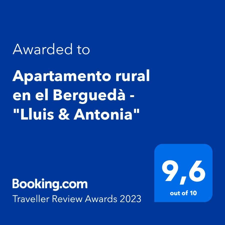 Apartamento Rural En El Bergueda "Lluis & Antonia" A Ac Sant Jordi de Cercs Exteriör bild