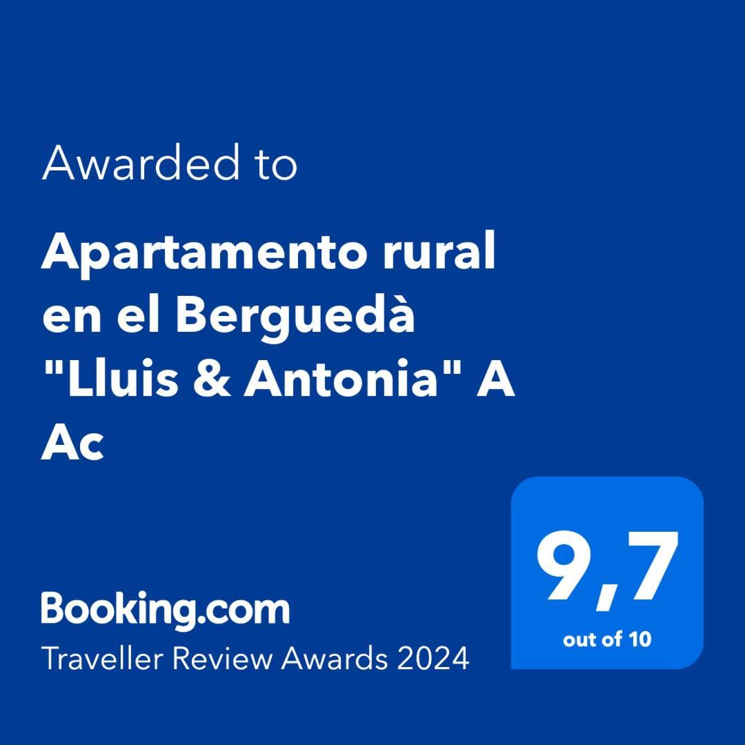 Apartamento Rural En El Bergueda "Lluis & Antonia" A Ac Sant Jordi de Cercs Exteriör bild